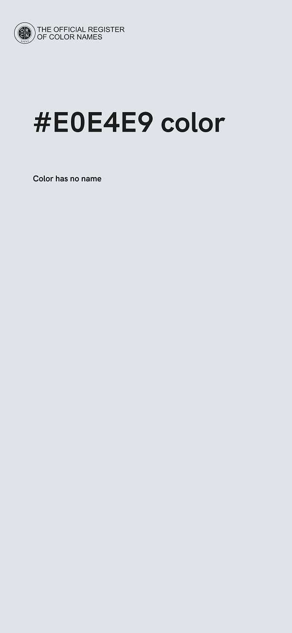 #E0E4E9 color image