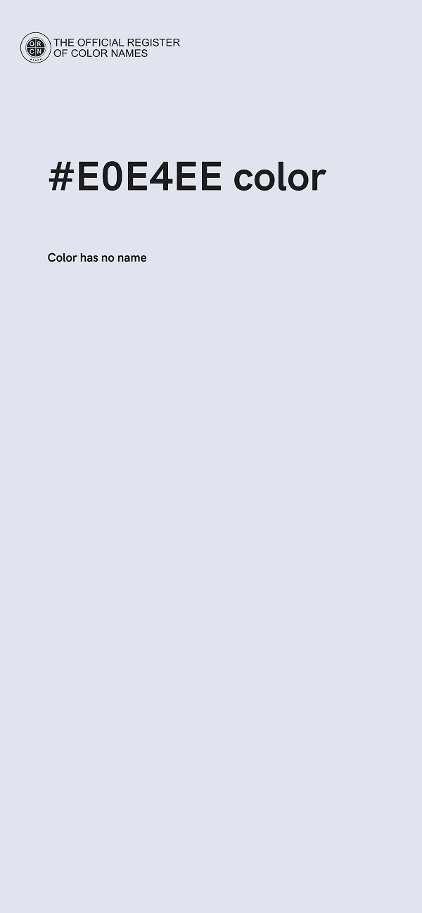 #E0E4EE color image