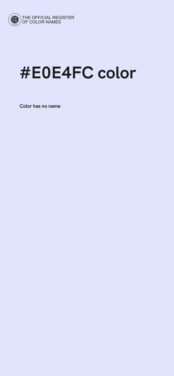 #E0E4FC color image