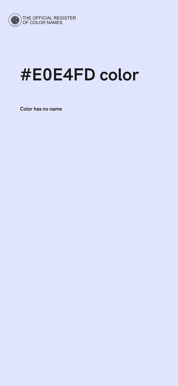#E0E4FD color image