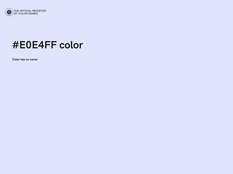 #E0E4FF color image