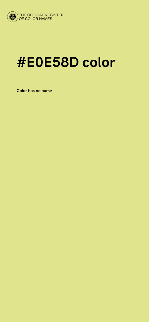 #E0E58D color image