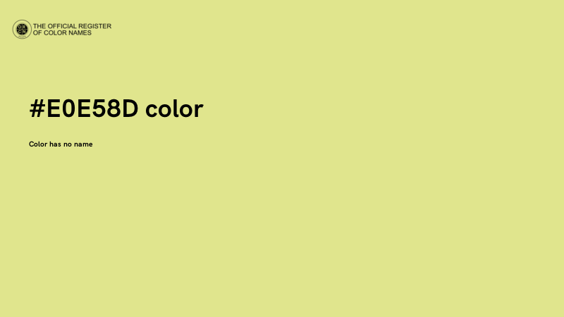 #E0E58D color image