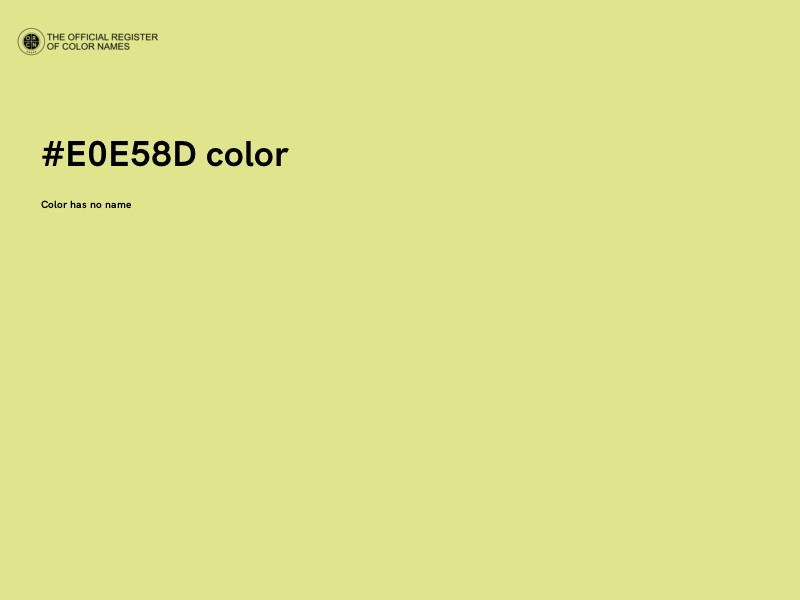 #E0E58D color image