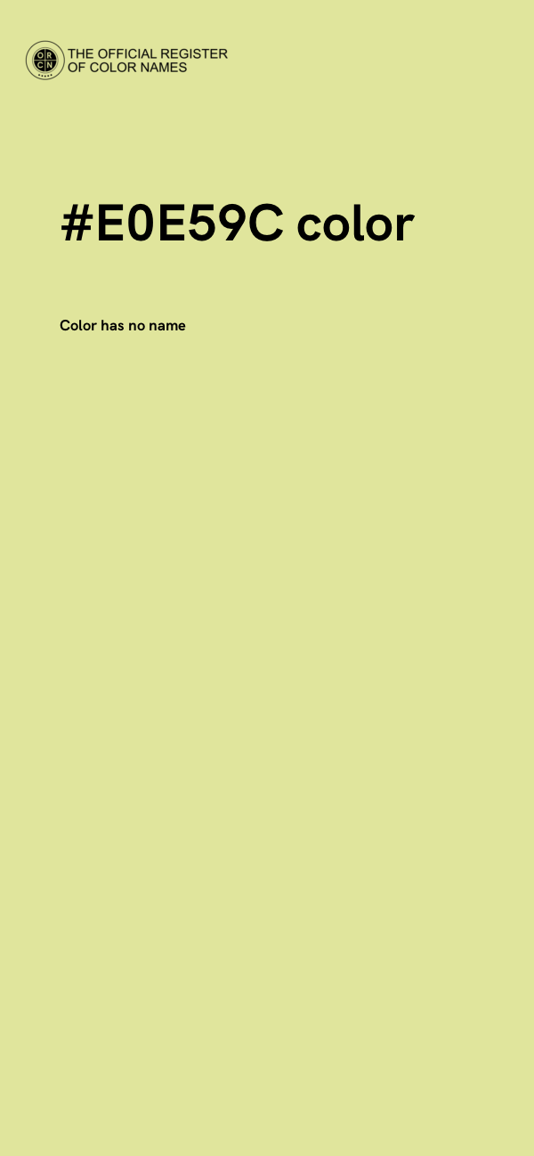 #E0E59C color image