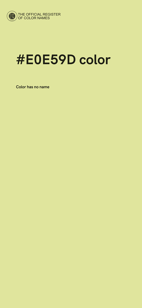 #E0E59D color image