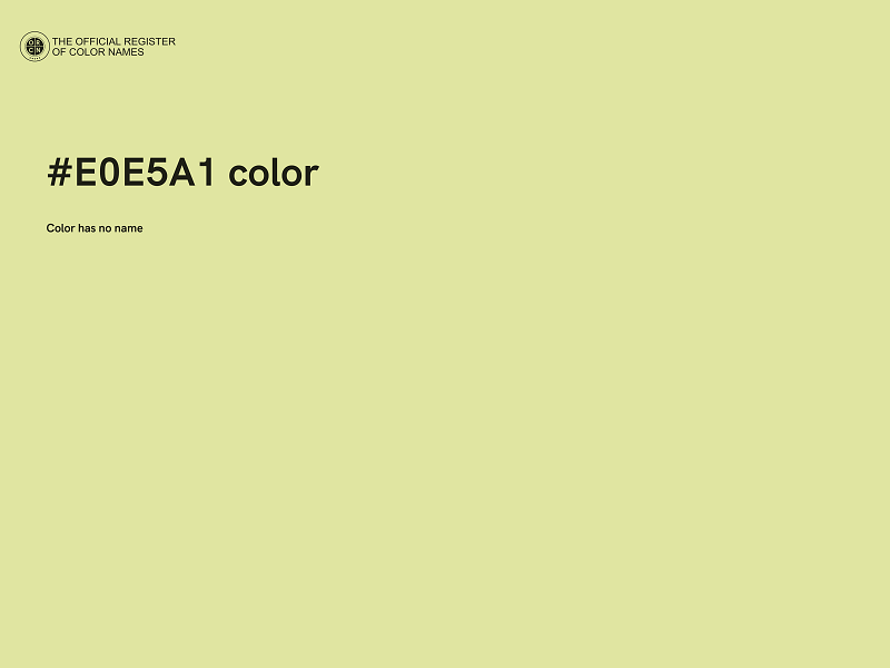 #E0E5A1 color image