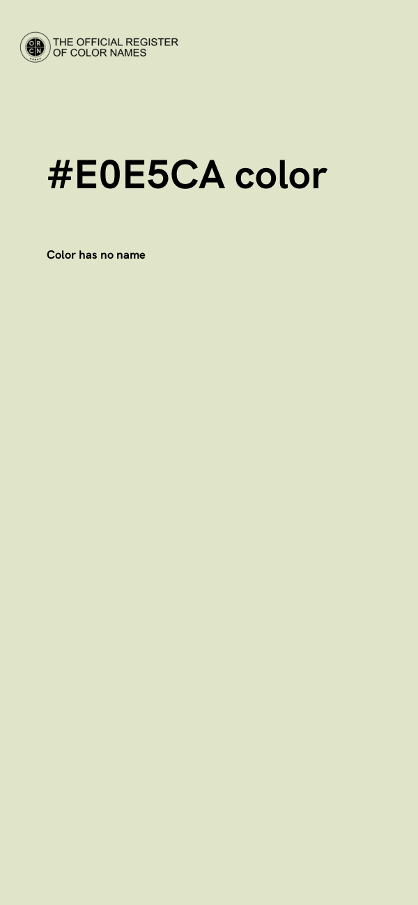 #E0E5CA color image