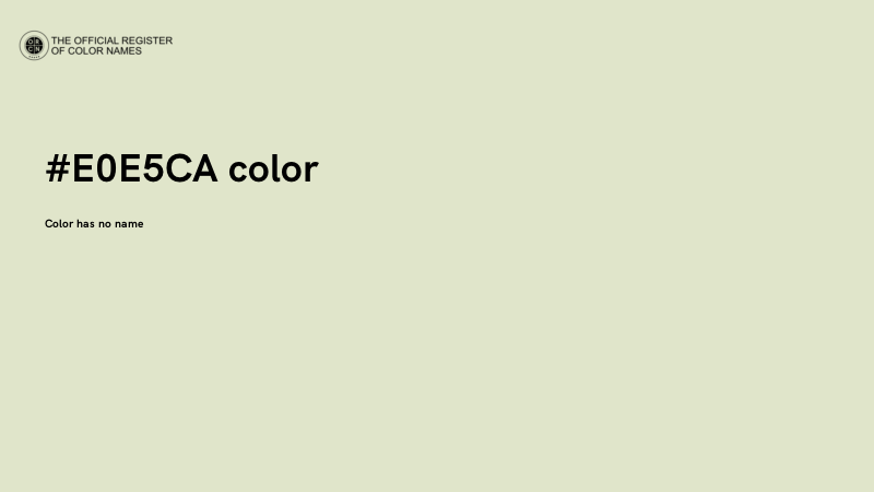 #E0E5CA color image