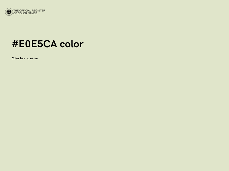#E0E5CA color image