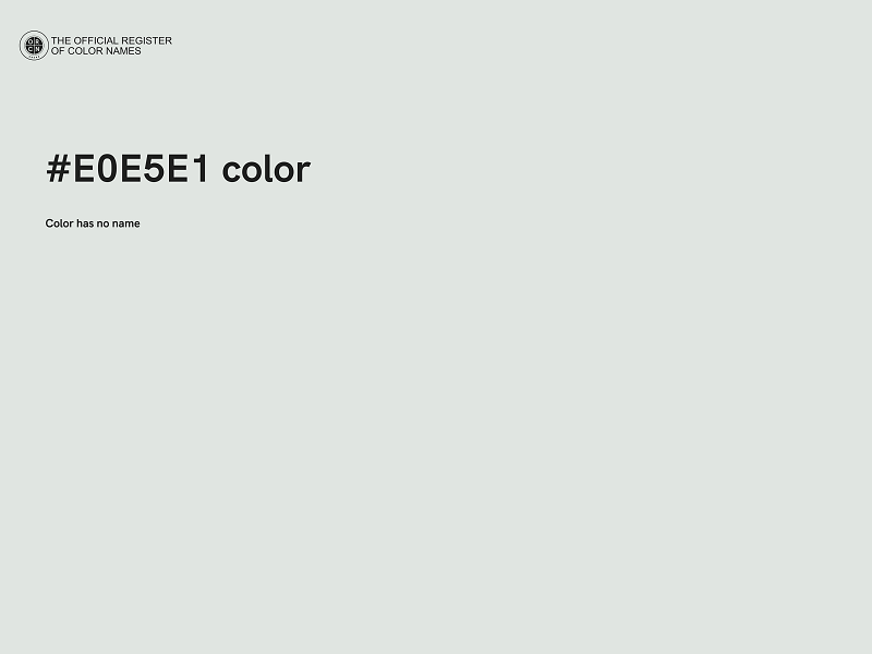 #E0E5E1 color image