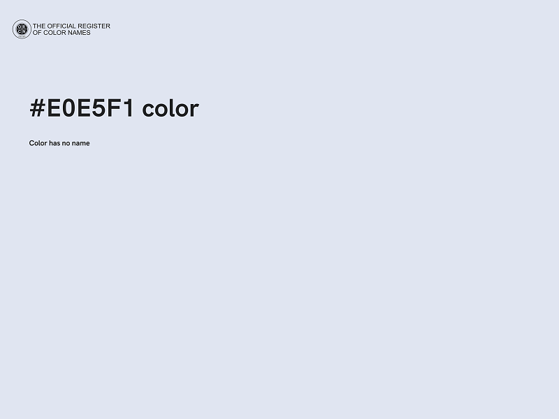 #E0E5F1 color image