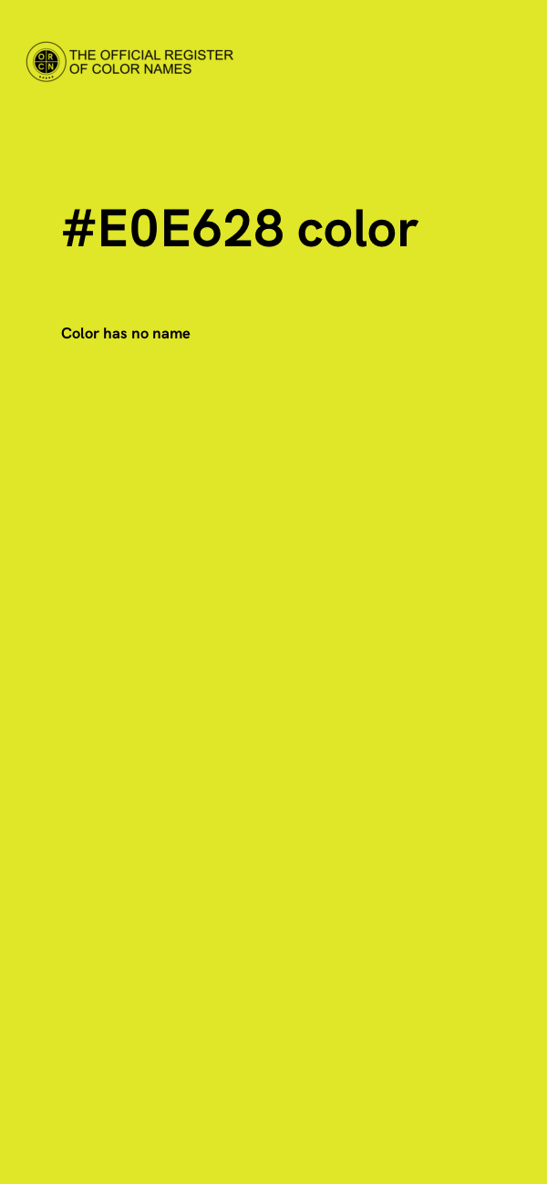 #E0E628 color image