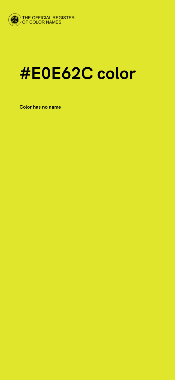 #E0E62C color image