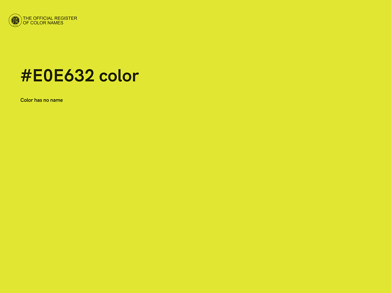 #E0E632 color image