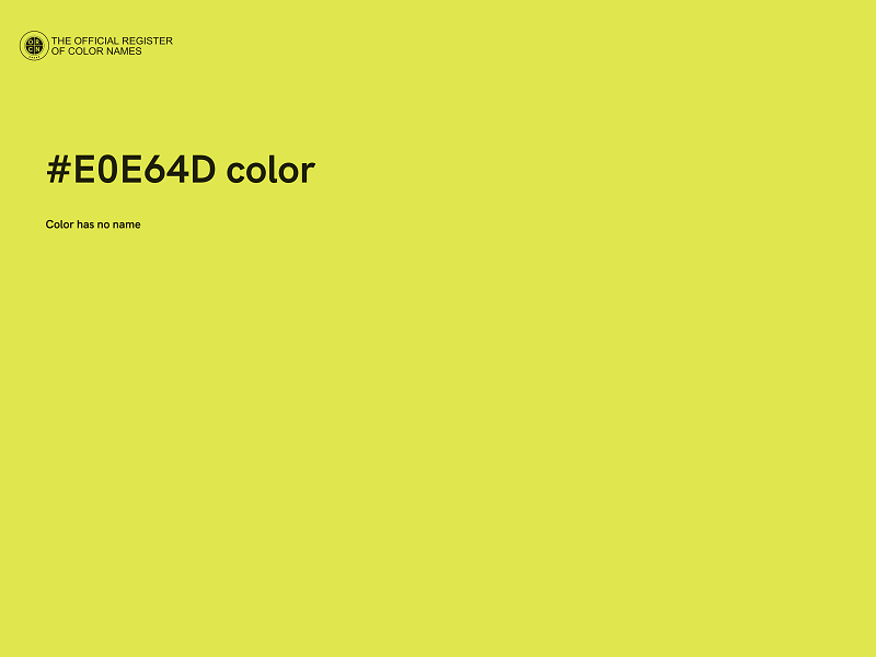 #E0E64D color image