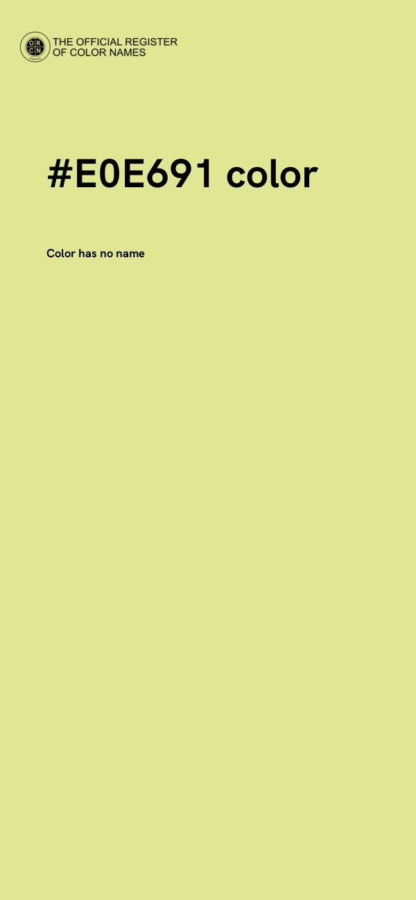 #E0E691 color image