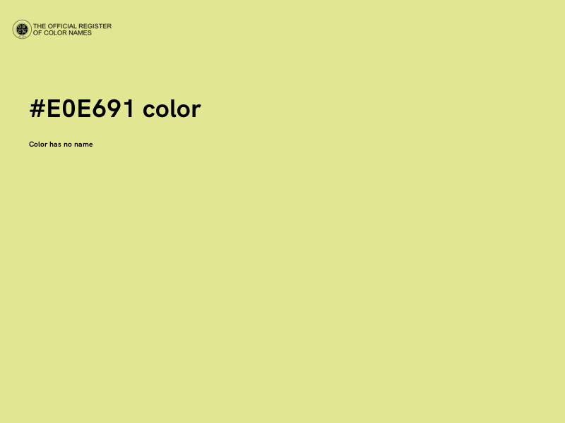 #E0E691 color image