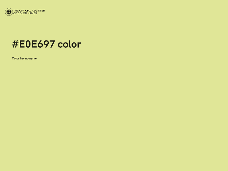 #E0E697 color image