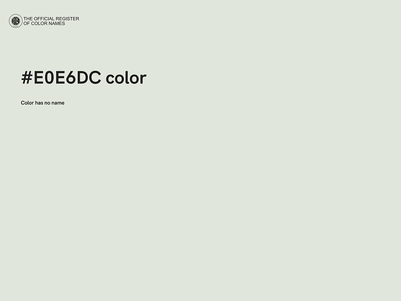 #E0E6DC color image