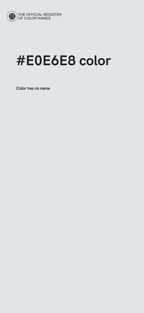#E0E6E8 color image