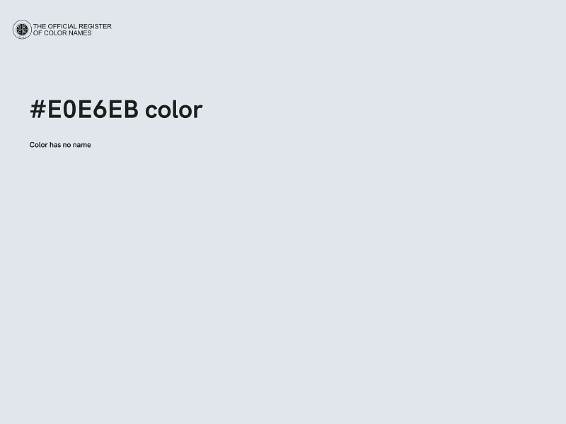 #E0E6EB color image