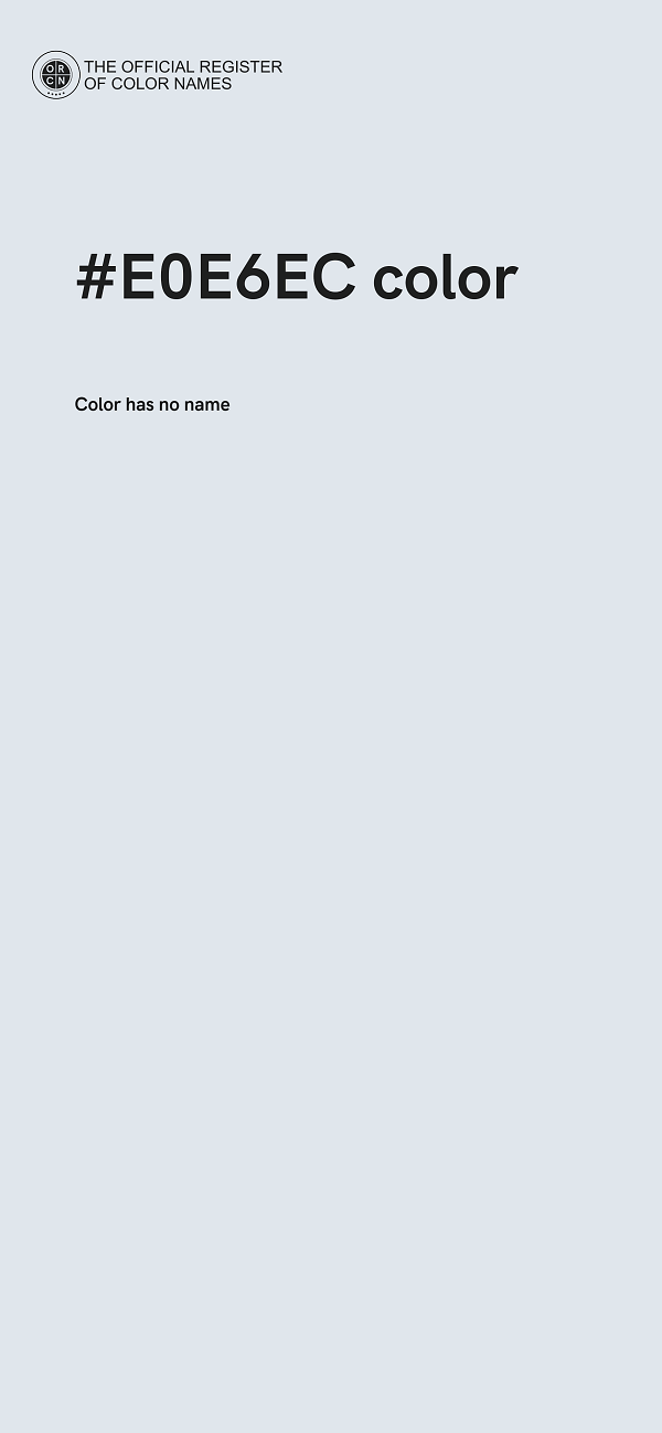 #E0E6EC color image
