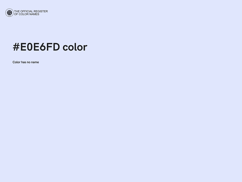 #E0E6FD color image