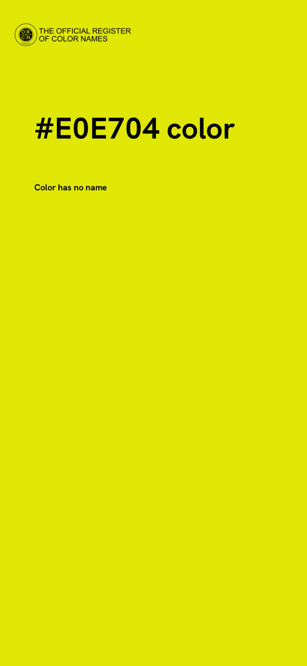 #E0E704 color image