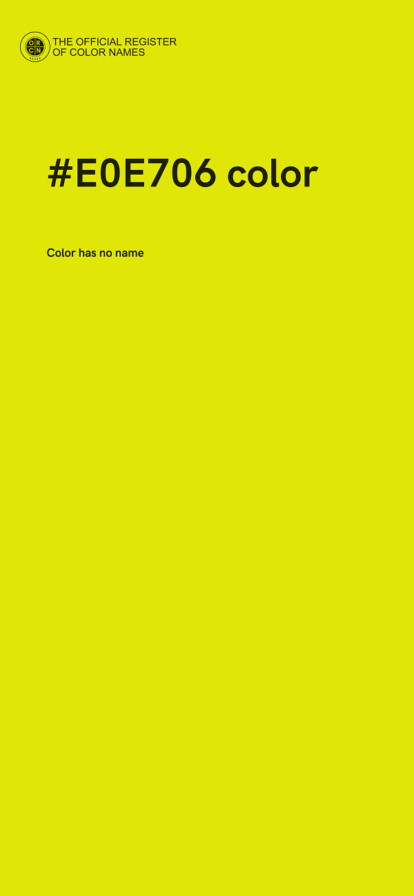#E0E706 color image
