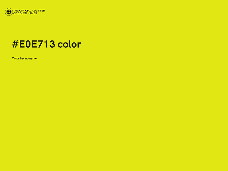 #E0E713 color image