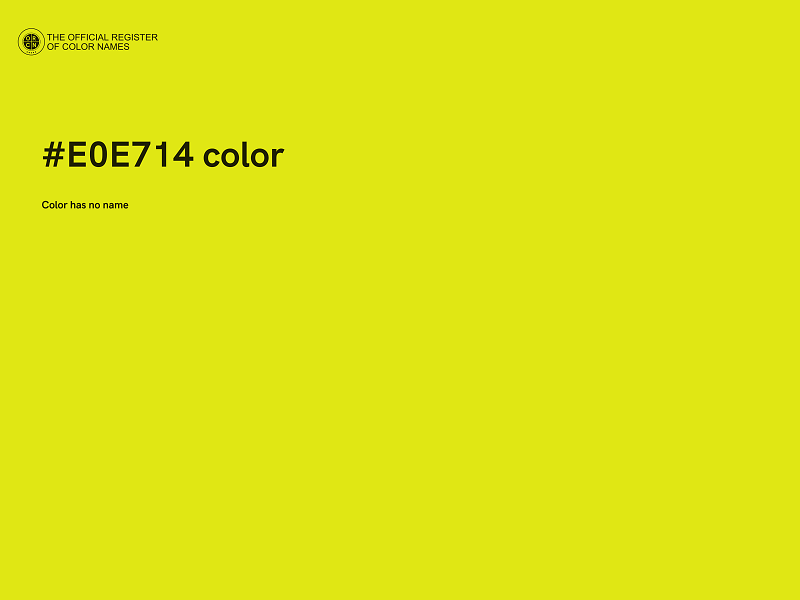 #E0E714 color image