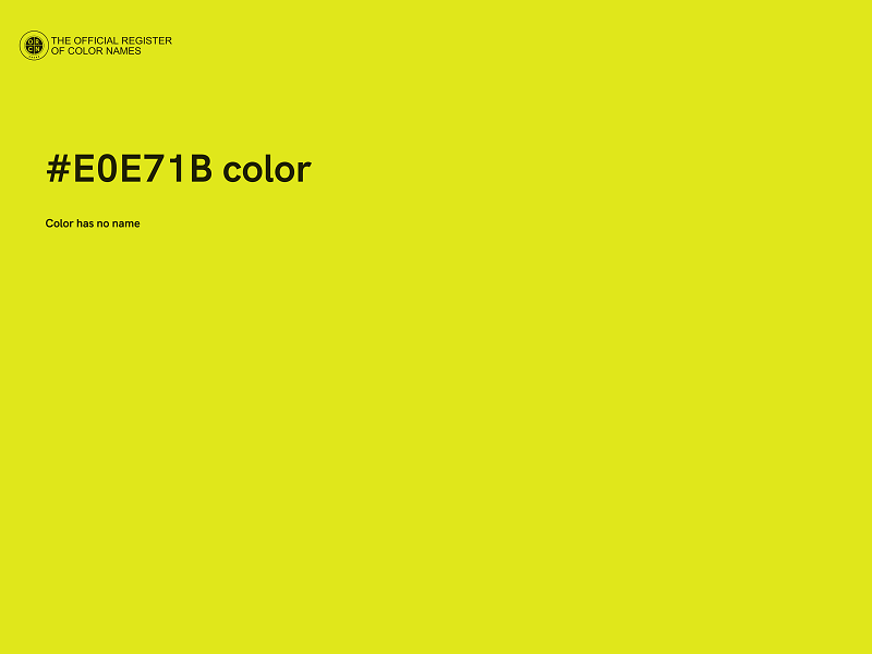 #E0E71B color image