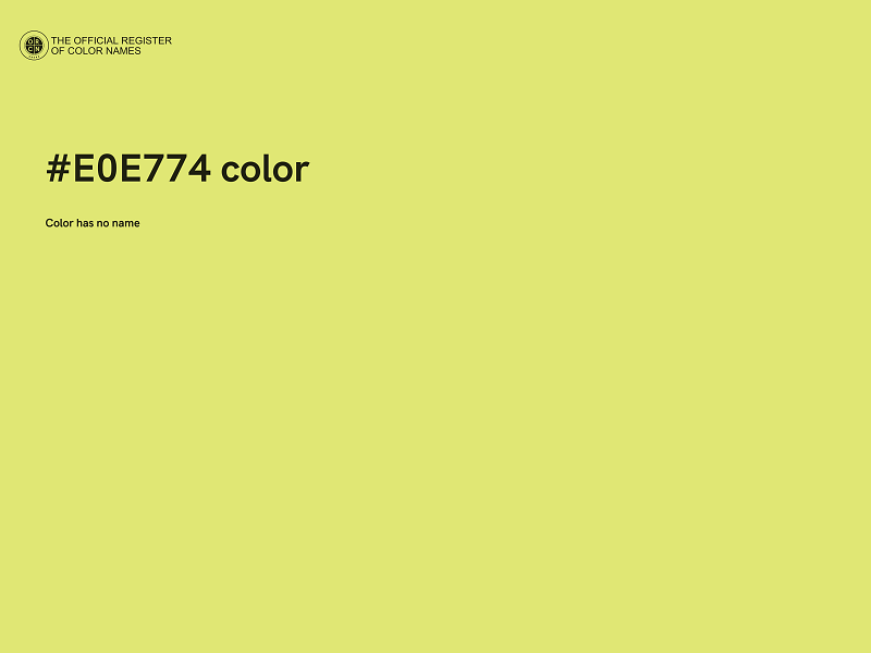 #E0E774 color image