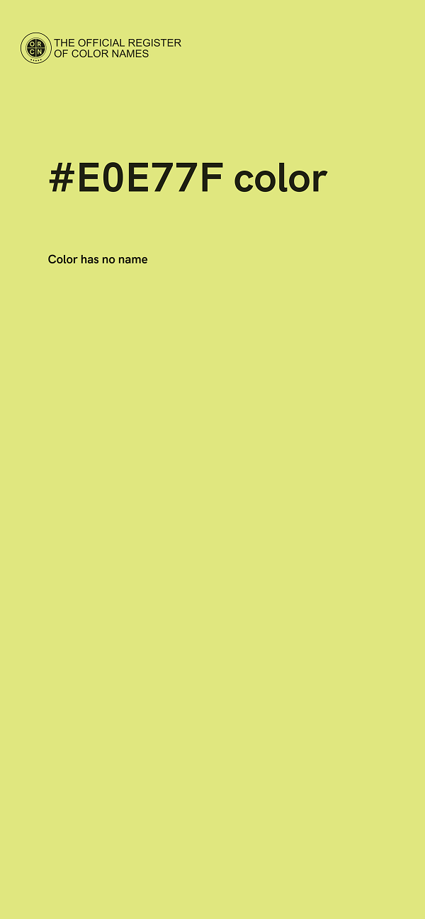 #E0E77F color image