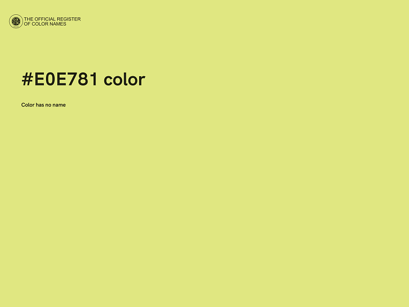 #E0E781 color image