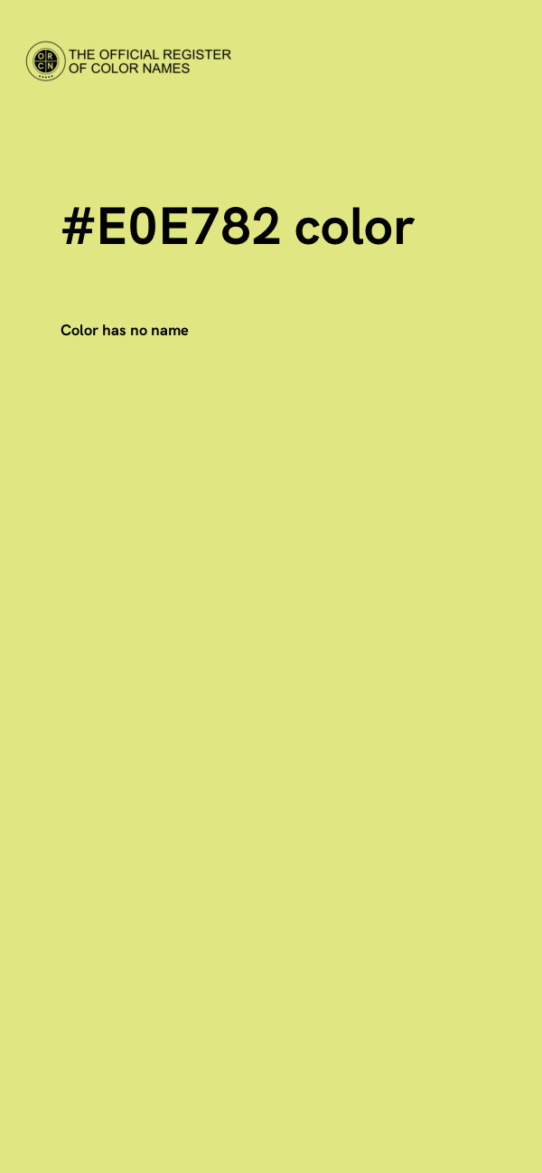 #E0E782 color image