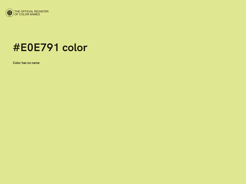 #E0E791 color image