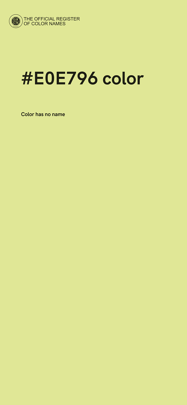 #E0E796 color image