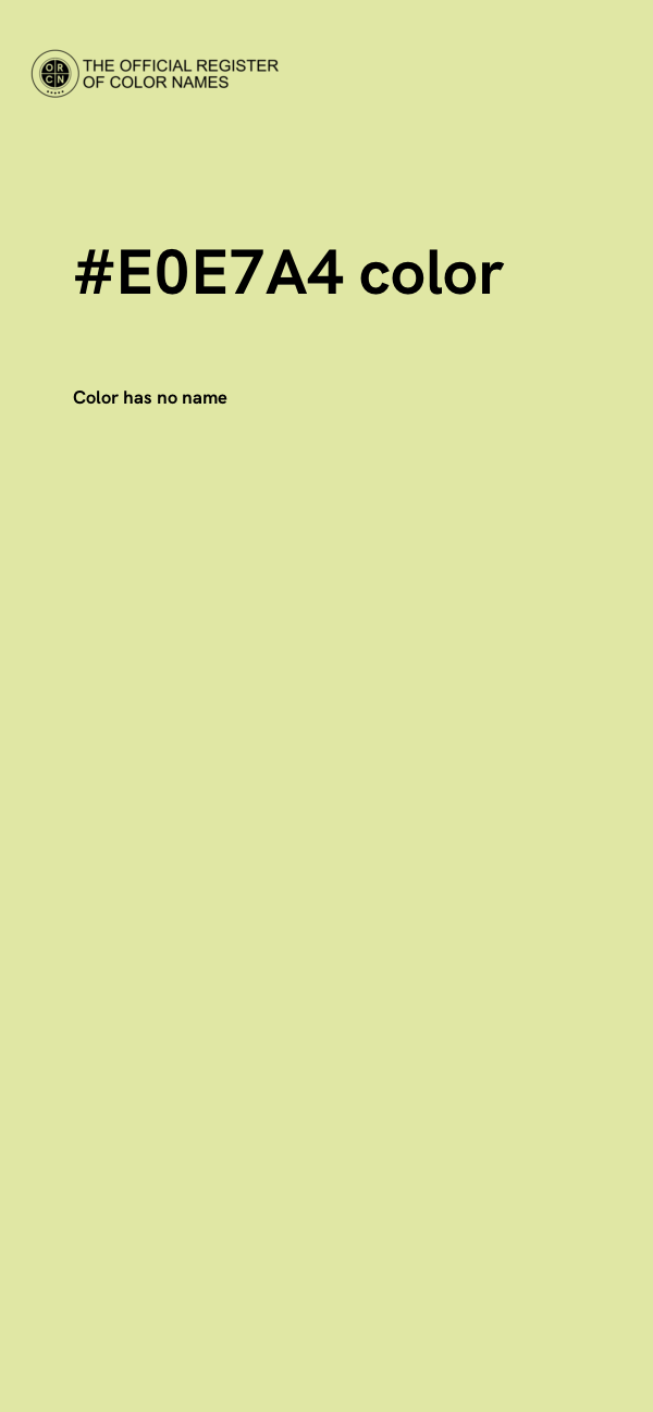 #E0E7A4 color image