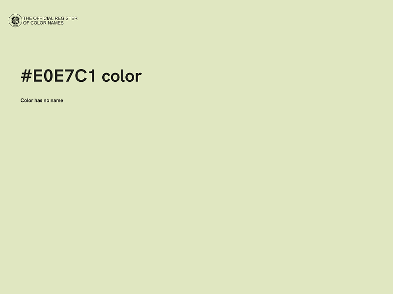 #E0E7C1 color image