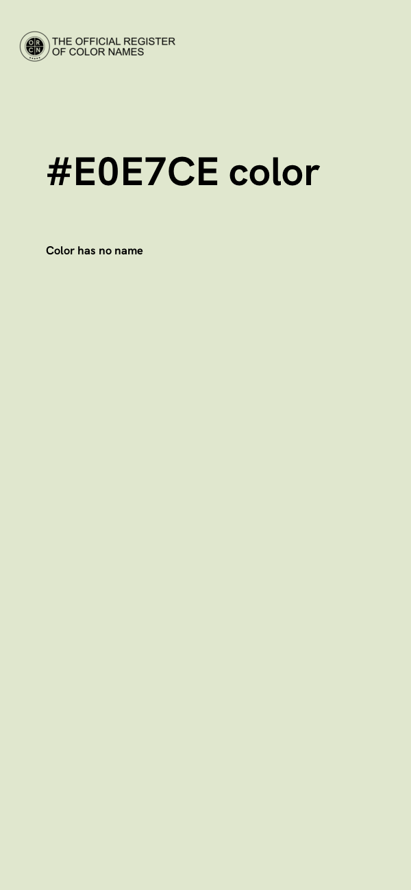 #E0E7CE color image