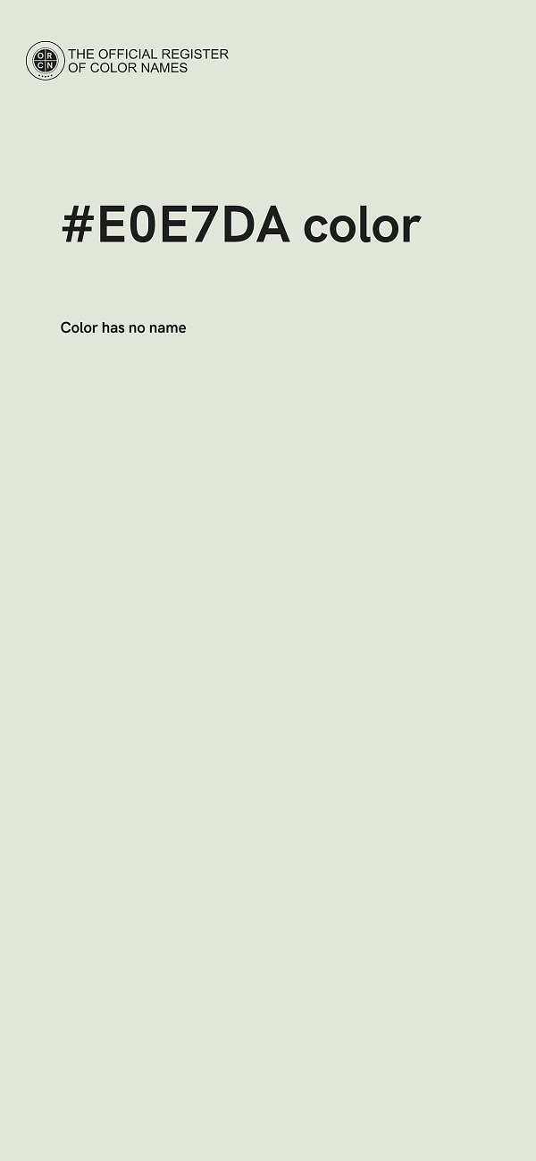 #E0E7DA color image