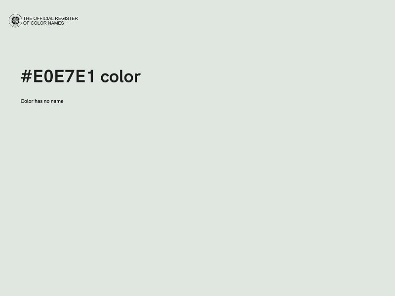 #E0E7E1 color image