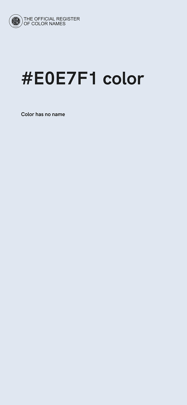 #E0E7F1 color image