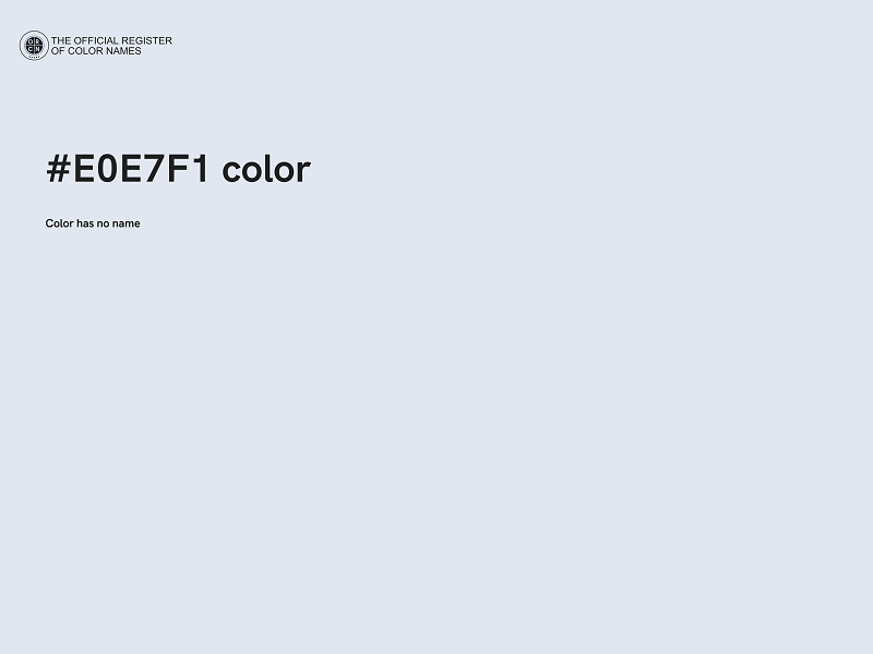 #E0E7F1 color image