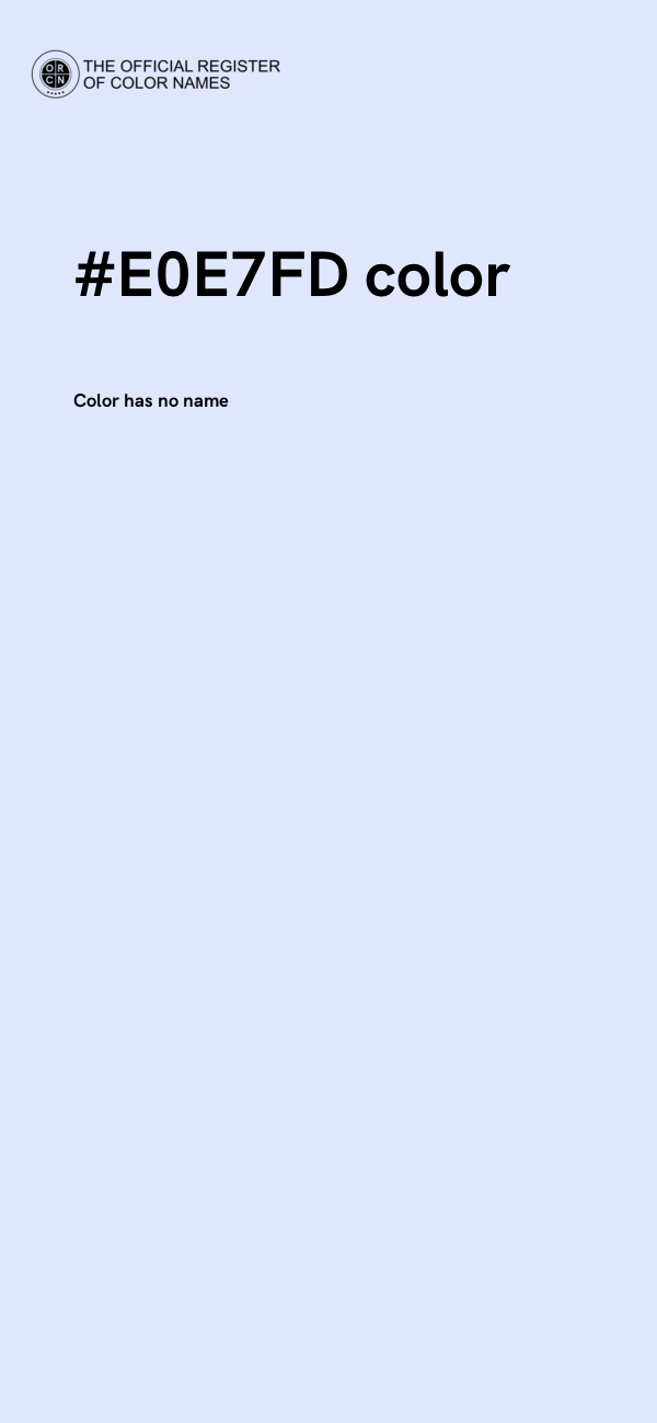 #E0E7FD color image