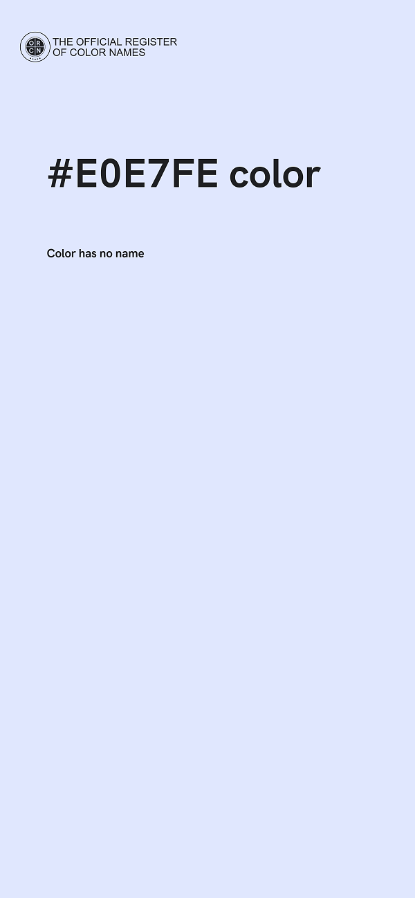 #E0E7FE color image