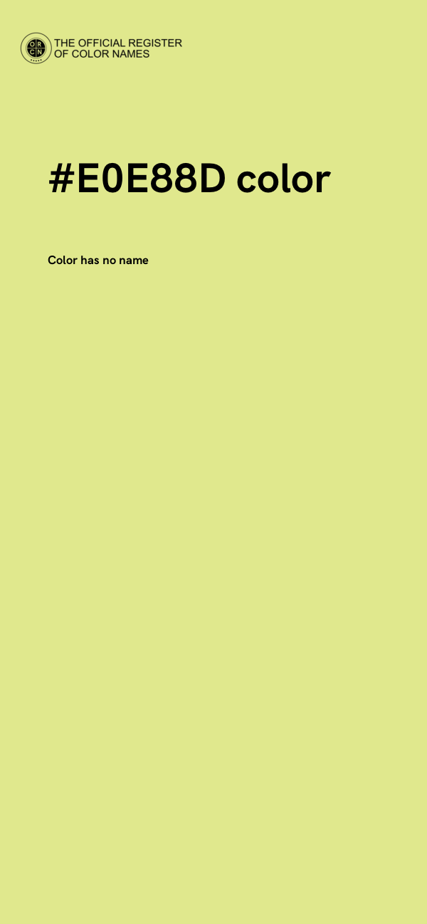 #E0E88D color image