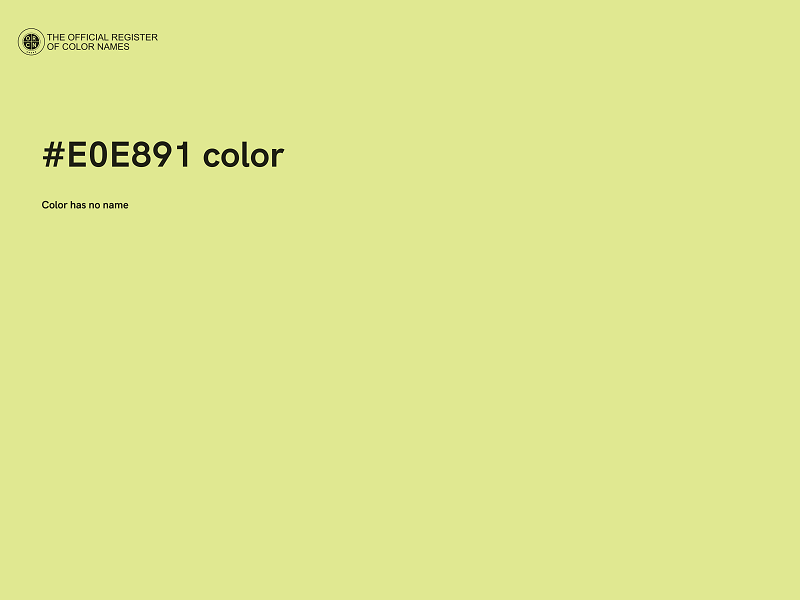 #E0E891 color image